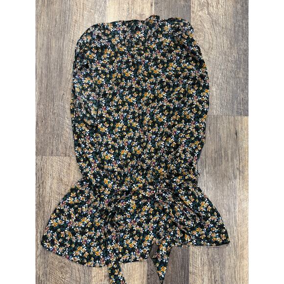 Max Studio Floral Print Ruffle Peplum Top - Picture 7 of 7